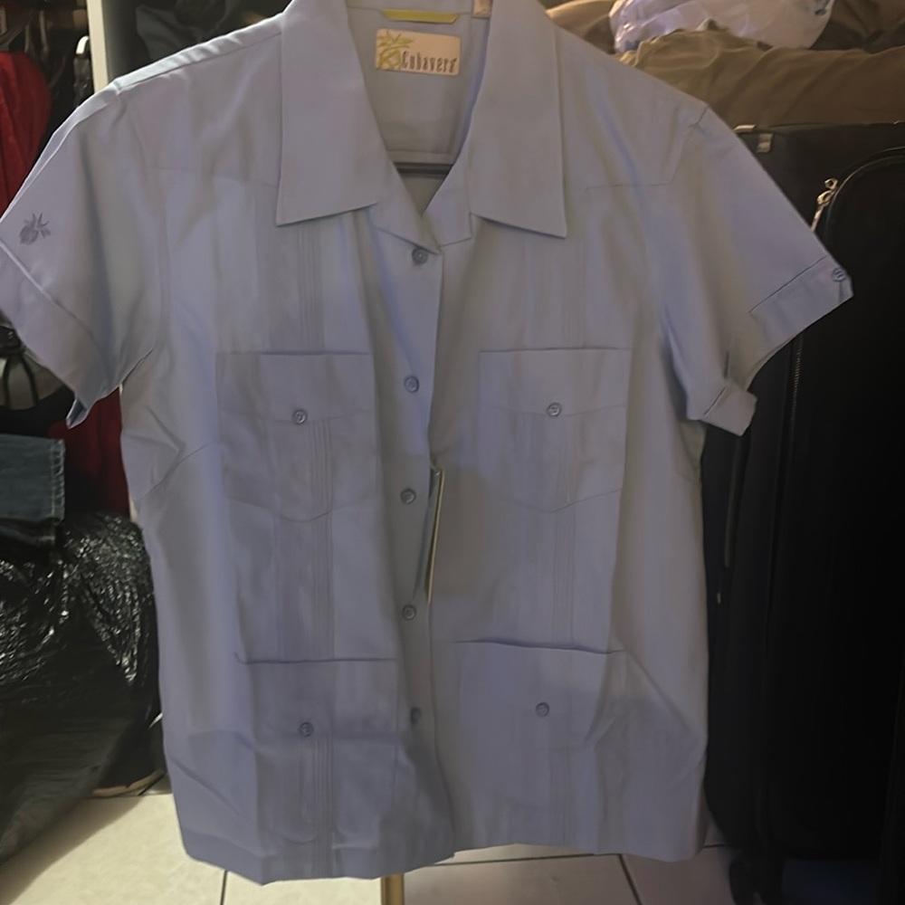Cubavera Women’s Short Sleeve Camp Shirt NWT